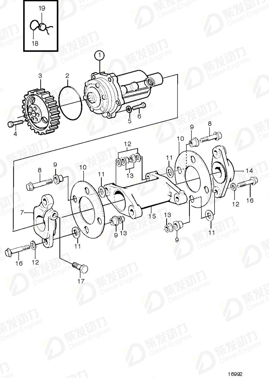 VOLVO Spacer 425415 Drawing